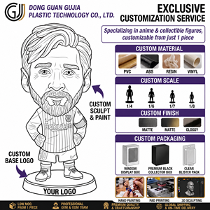 Figura Coleccionable del <span class=keywords><strong>FC</strong></span> Barcelona, Juguete de Dibujos Animados en PVC y ABS, Pintada a Mano, Ecológica, Estatua Decorativa, Nuevo Regalo para Fanáticos del Fútbol - Product Image 3
