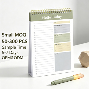 Nueva llegada personalizado semanal y anual organizador <span class=keywords><strong>Agenda</strong></span> libro 52 días espiral Bloc de notas diario esta semana para hacer lista diario - Product Image 1