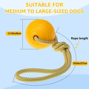 Entrega Rápida, Pelota de EVA Texturizada para Perros con Orificio, Juguete Interactivo para Perros, Juguetes para Masticar para Perros Agresivos, Mordida Fuerte - Product Image 1