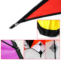 Cerf-volant acrobatique double ligne en fibre de verre, grande taille, personnalisé, portable, facile à piloter, coloré, pour enfants et adultes, 110x45cm 30m