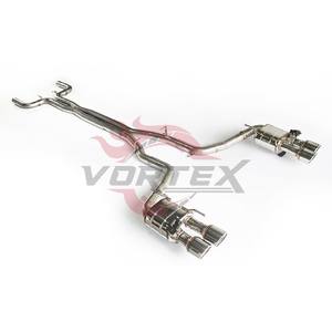 Escape Catback Valvetronic de Acero Inoxidable VORTEX, Pulido Espejo, 1.5mm de Grosor, para Maserati Ghibli S Q4 2013-2024, Instalación Directa - Product Image 3