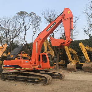 Excavatrice sur chenilles Doosan DH220-7 d'occasion, capacité de la benne de 1,15 m, rayon de braquage court, bonne qualité, prix bas, à vendre - Product Image 1