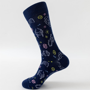 Calcetines divertidos de algodón unisex personalizados con logotipo estampado libros química matemáticas herramientas hombres mujeres algodón equipo - Product Image 6