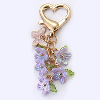 Magnifique pendentif plaqué émail dur, accessoire de sac pour femme, porte-clés en métal pour sac à main, breloque pour sac de dame