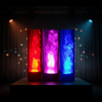 Projecteur LED professionnel pour scène de mariage, simulation de flamme RGB, pour piste de danse, DMX512, IP20, PVC, télécommande, vente chaude en usine
