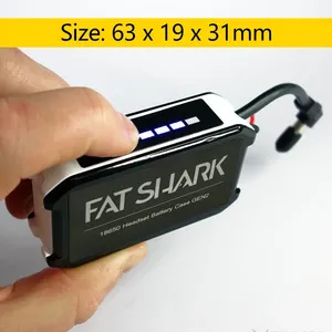 กล่องใส่แบตเตอรี่ลิเธียมไอออน Fatshark 74V 18650 รุ่น V2 สำหรับแว่น FPV Dominator FSV1814 <span class=keywords><strong>HD2</strong></span>/HD3 โดรนควอดคอปเตอร์ - Product Image 6