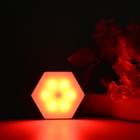 Lampu Malam LED Sensor Gerak Bertenaga Baterai yang Ramah untuk Tidur di Samping Tempat Tidur dengan Cahaya Merah 625~630 nm yang Dapat Dipasang di Mana Saja