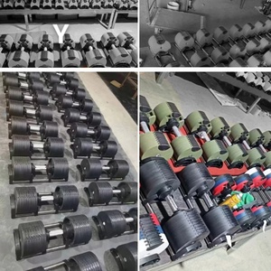 Ensemble d'<span class=keywords><strong>haltères</strong></span> réglables en acier VIGFIT 24/32/36/40KG pour la maison, <span class=keywords><strong>haltères</strong></span> réglables avec poignée de remplacement - Product Image 5