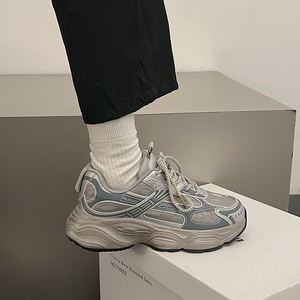 Новые оригинальные высококачественные роскошные дышащие сетчатые повседневные туфли на шнуровке с защитой от скольжения, мужские дизайнерские прогулочные туфли в модном стиле - Product Image 2