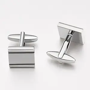 Kaidvll Mens Cufflink Golden Silver Color 32 Choice Square Round Design High-grade Cufflinks Trendy Cufflinks For Mens