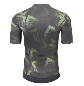 Maillot de <span class=keywords><strong>cyclisme</strong></span> unisexe vert à motif géométrique, coupe confortable, personnalisable, vêtements de <span class=keywords><strong>cyclisme</strong></span>, vêtements de sport, <span class=keywords><strong>cyclisme</strong></span> professionnel, en stock - Product Image 3