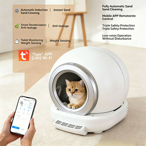 Hands-free Smart Cat Litter Box Fully Automated Self Cleaning Cat Toilet with <strong>Leak</strong>-proof Sand Design and Safety Sensors - Product Image 6