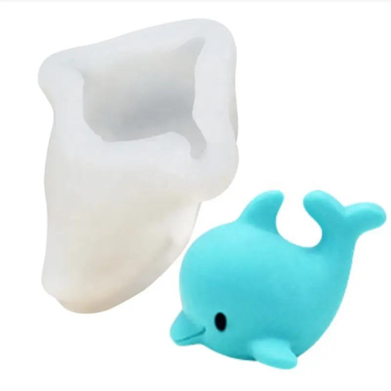 3D Dolphin Shape DIY Mousse Kuchen formen Silikon formen für Bäckerei Gebäck Backwerk zeuge Seifen form