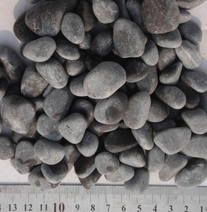 Ciottolo nero <span class=keywords><strong>perla</strong></span> naturale lucido all'ingrosso - Product Image 1