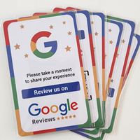 Tarjeta NFC 4C para Reseñas de Negocios en Google/Instagram/Tripadvisor/Trustpilot/Tiktok, NTAG 213/NTAG 215, para Restaurantes