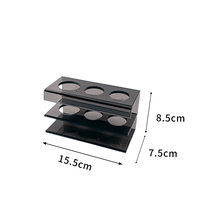 Organisateur de brosses à dents en acrylique à fentes multiples Support hygiénique et élégant pour brosses électriques Ensemble de salle de bain