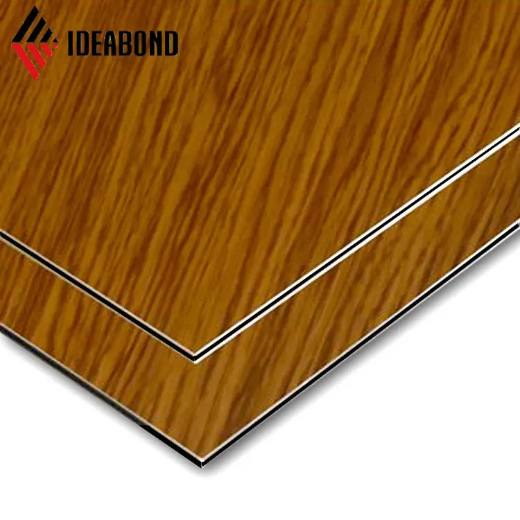 Окрашенный лист ACP цвета древесины/Облицовка стен/Композитная Панель строительного материала