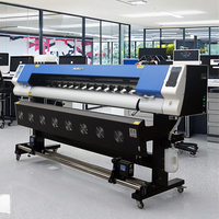 Impresora Eco Solvente de Inyección de Tinta XP600/I3200, Plotter de Pancartas de Vinilo Flexible de 1.8 m con Funciones Automáticas Rentables