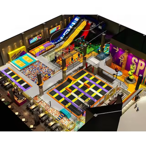 Terrain de jeux intérieur multifonctionnel personnalisé Équipement d'amusement <span class=keywords><strong>Franchise</strong></span> Parc de trampoline d'aventure commercial intérieur - Product Image 1