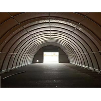 Grande Tente de Stockage Industrielle Portable en Acier Galvanisé à Double Treillis pour Entrepôt, Abri de Conteneur, Garage, Toit de Stockage, Extérieur