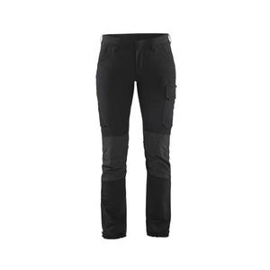 BLAKLADER - 712216459998D20 Pantalones de servicio elásticos en 4 direcciones para mujer Negro/Gris oscuro-PANTALÓN DE TRABAJO EAN 7330509742969 - Product Image 1