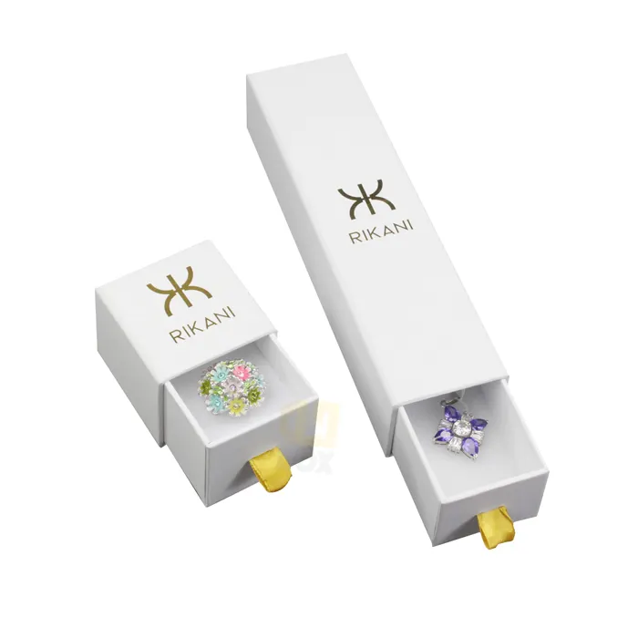 Kemasan Kotak Perhiasan Mewah Kustom Kotak Perhiasan Cajas De Empaque Caixa Luxo Porta Joia dengan Logo