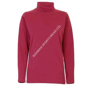 Stylish <b>Roll</b> <b>Neck</b> T-Shirt Full Sleeve for Modern <b>Women</b> Versatile Looks Comfortable and Trendy Everyday Tee Classic and Chic - Product Image 3