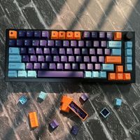 Custom Keycap Manufacturer Purple Night Keycaps Custom Language PBT Double Shot Cherry Profile Keycaps