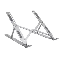 Support pliable pour ordinateur portable/tablette Zeno Home, support de bureau réglable en hauteur, conforme à la norme RoHS