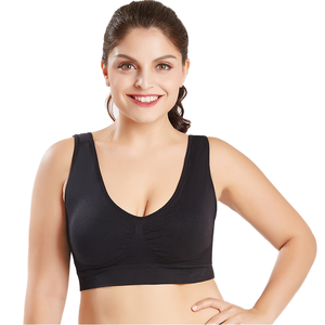 Bralette sportive senza cuciture da donna reggiseno quotidiano con imbottitura rimovibile gilet da Yoga in tinta unita - Product Image 4