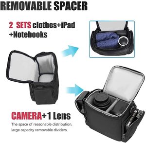 BSCI OEM usine ODM personnalisé unique épaule bandoulière <span class=keywords><strong>Compact</strong></span> étanche sac <span class=keywords><strong>pour</strong></span> <span class=keywords><strong>appareil</strong></span> <span class=keywords><strong>photo</strong></span> étui Compatible <span class=keywords><strong>pour</strong></span> objectifs Canon Sony - Product Image 4