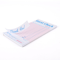 Bloc-notes de serveuse de restaurant personnalisé en gros bloc-notes en papier à couverture rigide pour serveurs et invités commandes alimentaires