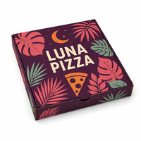 Mehrgrößen-Pizzakartons nach Maß Bedruckte Wellpappe-Lieferboxen für Restaurants und Catering-Unternehmen