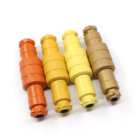 Connecteur aviateur GX16 Connecteur spiralé tressé GX16 Type C Aviation 2 3 4 5 6 8 Pin Cable Plug Colored GX16 GX12 Connectors