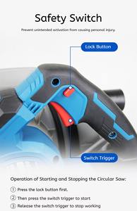 <span class=keywords><strong>Sierra</strong></span> <span class=keywords><strong>circular</strong></span> eléctrica de una mano de 2400 vatios, potente motosierra de madera <span class=keywords><strong>para</strong></span> proyectos de carpintería DIY - Product Image 5