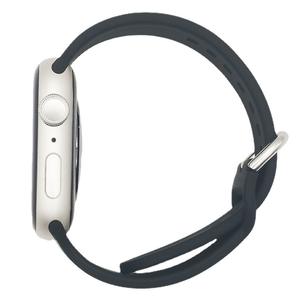 Compatible avec Apple Watch Ultra Series 8 7 6 5 4 3 2 1 SE, bracelet en silicone sport avec boucle en fer - Product Image 2