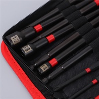 Jeu de douilles magnétiques puissantes 16 pièces, jeu d'embouts de tournevis électrique, boîte à outils portable pour démontage et usage domestique