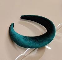 Samt-Schwamm-Stirnband mit breiter Krempe, hochwertig, einfarbig, Wildleder, Retro, französischer Stil, schlichter Kopfschmuck, Neujahr