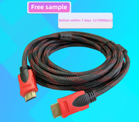 Certifié dernier câble HDMI 1.4 Version 2k 4K 60Hz 3D 1080P 18Gbps tressé mâle à mâle câble HDMI pour Sony téléviseurs Ps5 Xbox moniteur