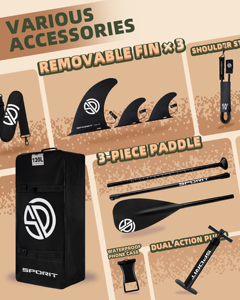 Tabla de Paddle Surf Inflable de Alta Calidad, Portátil, 11'6"*35"*6", Apta para Principiantes, Modelo SP10/6, Material de Alta Calidad - Product Image 2