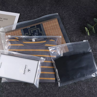 Nouvel Arrivage Unione – Sacs en Plastique Givrés CPE Écologiques et Souples pour Chaussettes, Vêtements, T-shirts et Sous-vêtements avec Fermeture Éclair