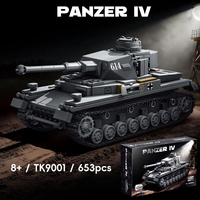 TK9001 - Juego de Bloques de Construcción a Escala 1:35 del Tanque Mediano Panzer IV Sd Kfz 161 Alemán de la Segunda Guerra Mundial, Modelo Coleccionable Militar para Aficionados Adultos