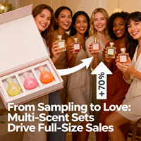 Capsules de parfum liquide de luxe longue durée, écologiques, vente en gros pour marque privée, coffret cadeau de mini-parfums personnalisés pour femmes