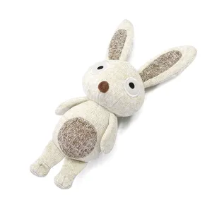 2022 vendita calda nuovi giocattoli per cani da compagnia Bulk Knit Soft Plush farcito Chew Squeaky Cute Bunny dog giocattoli di lusso