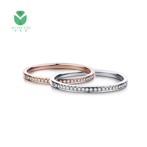 Betterstar corte personalizado DEF VVS HPHT/CVD IGI Lab Grown Diamond anillo joyería personalizada 18K anillo de oro sólido anillo de compromiso para mujer - Product Image 3