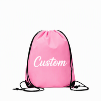 Sac à dos à cordon en polyester personnalisé 2026 YCH, sac de rangement pour chaussures de sport, sac de transport portable pour la gym, unisexe, minimaliste