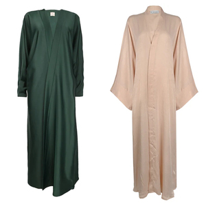 <strong>Abaya</strong> Us Uk Store <strong>Near</strong> <strong>Me</strong> Chador Robe Femme Luxury Silk Green Open Dubai <strong>Abaya</strong> - Product Image 5