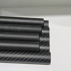 ท่อคาร์บอนไฟเบอร์แบบทอ 3K สีดำ ทรงกลม สำหรับงาน DIY และชิ้นส่วนยานยนต์ - Product Image 4