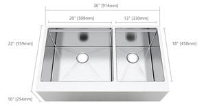 Venta al por mayor contemporáneo hecho a mano doble tazón <span class=keywords><strong>grande</strong></span> casa de campo delantal fregadero frontal duradero y multifuncional - Product Image 2