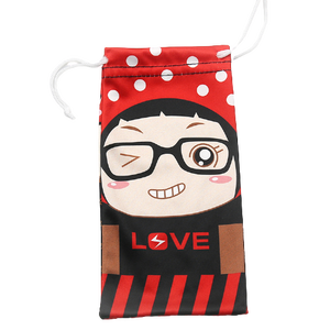 נרתיק מיקרופייבר מודפס בהתאמה אישית, שקיות עם שרוך כפול, נרתיק למשקפי שמש, נרתיק למשקפיים אופטיים - Product Image 3